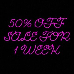 50% THE WHOLE CLOSET FOR 1 WEEK